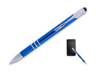Lodīšu pildspalva Concorde Soft Touch, 0.8mm, zils korpuss, zila tinte