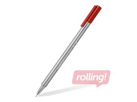 Flomāsterpildspalva Staedtler Triplus fineliner,  0.3mm, sarkana