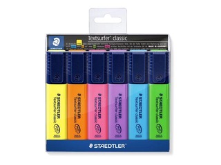 Teksta marķieru komplekts Staedtler Textsurfer 364, 1-5mm, 6 krāsas