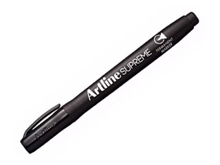 Permanentais marķieris Artline Supreme, apaļš, melns, 1-2mm