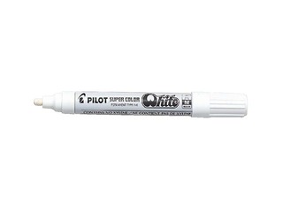 Permanentais marķieris Pilot  Super Color, 2.0 mm, balts