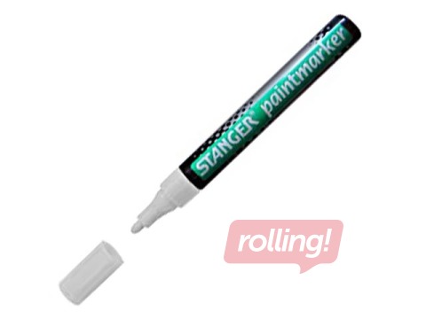 Noturīgais marķieris Stanger PAINT, balts, 2-4mm