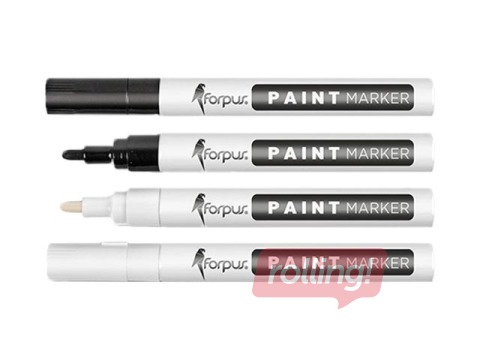 Noturīgais marķieris Forpus PAINT, melns, 1-3mm