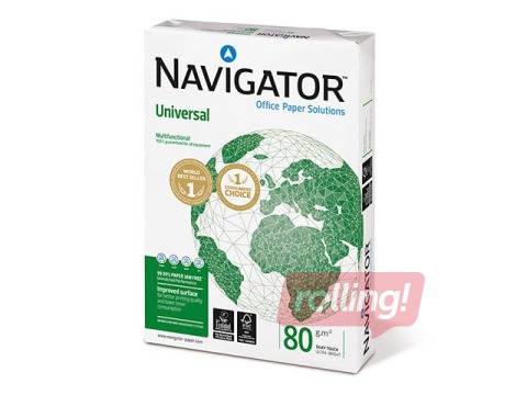 Papīrs Navigator Universal, A4, 80g/m², 500 loksnes 