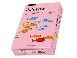 Papīrs Rainbow 55, A4, rozā, 80g/m², 500 loksnes