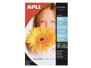 Foto papīrs APLI, Everyday paper InkJet, glancēts, A4, 180g/m², 100 loksnes