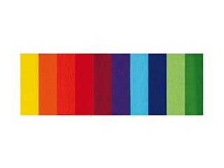 Kreppapīrs, 0.5x2m, 10 krāsu komplekts