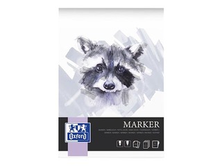 Zīmēšanas albums marķieriem Oxford, A4, 180g/m², 15 loksnes
