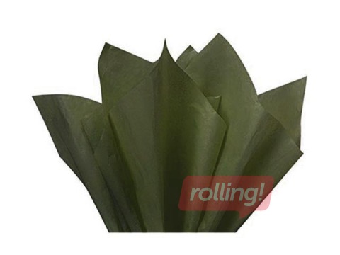 Zīdpapīrs dekoratīvais Vert olive 41, 18g/m², 50x75cm, 24 loksnes
