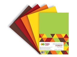 Putu loksnes Happy Color, Forest, A4,  5 loksnes, 5 krāsas