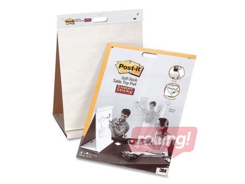 Papīra bloks Post-it 563, balts, 50.8x58.4cm, 20 lapas