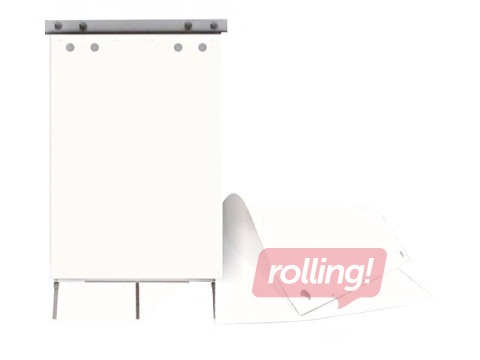 Papīra flipčarta bloks SM·LT, balts, 80g, 59.4x84cm, 20 lapas, 4 caurumi 