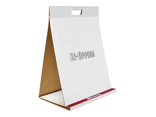 Papīra bloks - tāfele Bi-Office, pašlīmējošs, balts, 50x58.5cm, 20 lapas