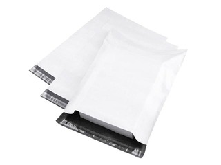 Aploksnes - maisiņi sūtījumiem PP, balti, 19x25 + 5cm, 60 mikroni, 100 gab.