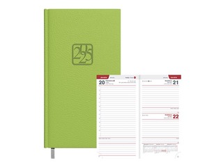 Dienasgrāmata New line, mākslīgā āda, gaiši zaļa