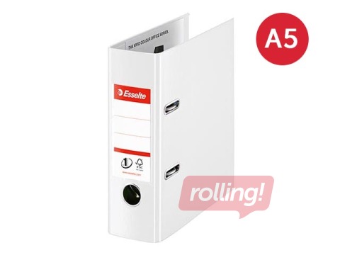 Mape reģistrs Esselte No.1 Power, A5, balta, 75mm