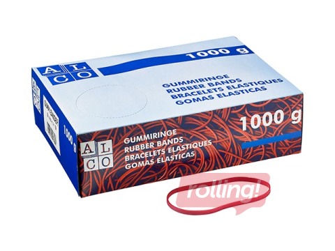 Naudas gumijas Alco, 80x4mm, 1kg