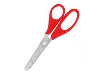 Šķēres bērniem Grand ar lineālu, 13cm