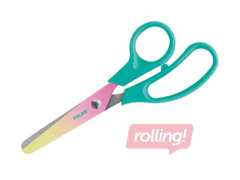 Šķēres bērniem Milan Sunset, tirkīza rokturi, 13.4cm