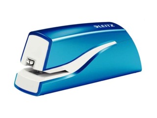 Skavotājs elektriskais Leitz WOW, darbināms ar baterijām, zils