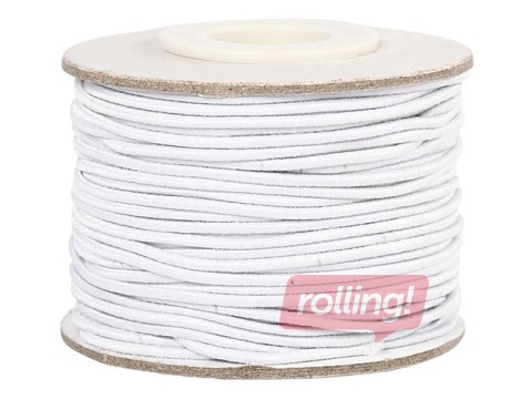Elastīga aukla, Ø 1 mm, 25 m, balta