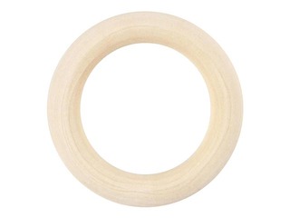 Koka riņķītis, ⌀ 55mm, biezums 37mm, 6 gab.
