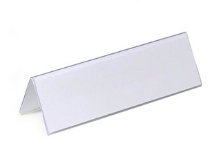 Galda kartes turētājs, 61/122 x 210 mm, caurspīdīgs