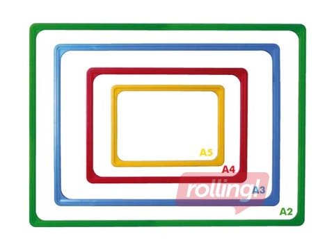 Plastmasas rāmis, A4, zaļš