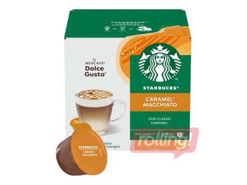 Kafijas kapsulas Starbucks Caramel Macchiato, Dolce Gusto, 12gab