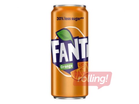 Gāzēts dzēriens Fanta, skārdene, 330ml (Taras depozīts iekļauts cenā)