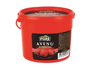 Ievārījums Pūre plastmasas spainītī, aveņu 410g