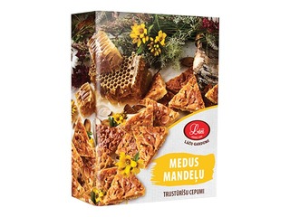 Mandeļu medus trijstūrīšu cepumi, Lāči, 220g.