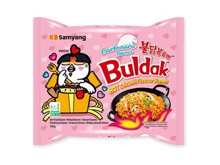 Nūdeles Samyang Buldak asās vistas garša un carbonara garšu, 130g