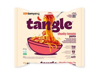 Makaroni Tangle, ar tomātu gabaliņiem, 100g