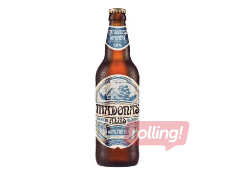 Alus Madonas nefiltrētais, 5.6%, 0.5L (Taras depozīts iekļauts cenā)