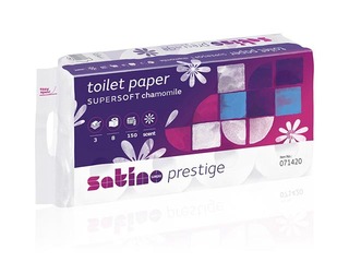Tualetes papīrs Wepa Satino Prestige Kamille, 3 slāņi, 64 ruļļi 