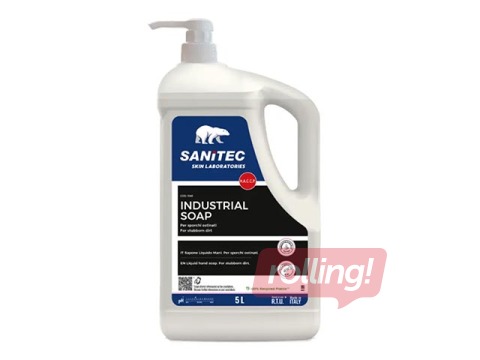 Industriālās šķidrās ziepes ar granulām Sanitec Industrial Soap Microgranules, 5l