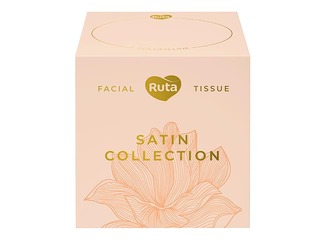 Kosmētiskās salvetes, Ruta Satin Collection, 2 kārtas, 80 salv.
