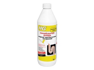 Tīrīšanas līdzeklis novadcaurulēm  HG, 1 l