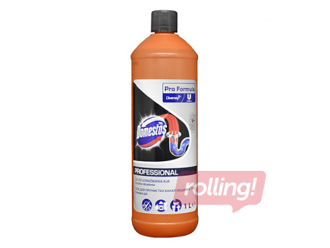 Kanalizācijas cauruļu tīrītājs Domestos Professional, 1L