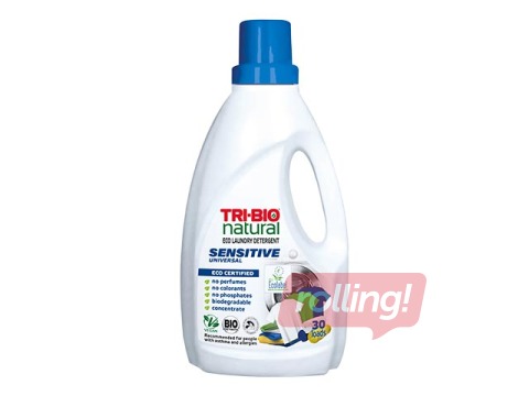 Universāls līdzeklis veļas mazgāšanai Sensitive Tri-Bio, 1.42l