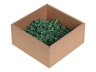 Papīra skaidas 4 mm, 1 kg, tumši zaļas