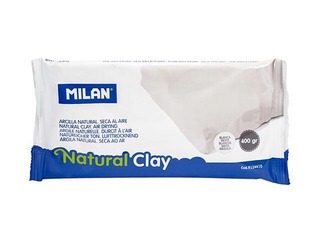 Veidošanas māls Milan, dabīgi balts, 400g
