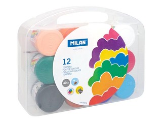 Guaša krāsas Milan, 40ml, 12 krāsas