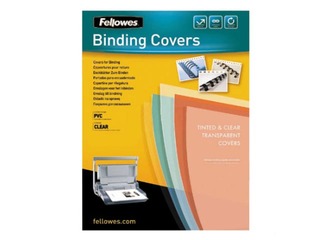 Iesiešanas priekšvāks Fellowes, A4, 280 mic., 100 gab., caurspīdīgs, matēts