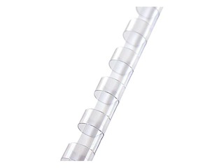 Plastmasas spirāles Argo, 12.5 mm, 100 gab., caurspīdīgas