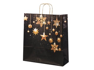 Dāvanu maisiņš papīra Stars, 45 x 15 x 49 cm