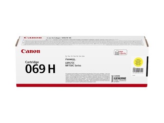 Tonera Kasete Canon 069H, Dzeltena (5500 lpp)