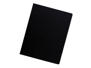Iesiešanas aizmugures vāks FellowesDelta A3 250g/m2, ar māksl.ādas fakturu,melni(100gb)