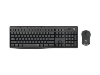 Klaviatūra un pele Logitech, MK295, Silent Combo, bezvadu, US Int, grafīts